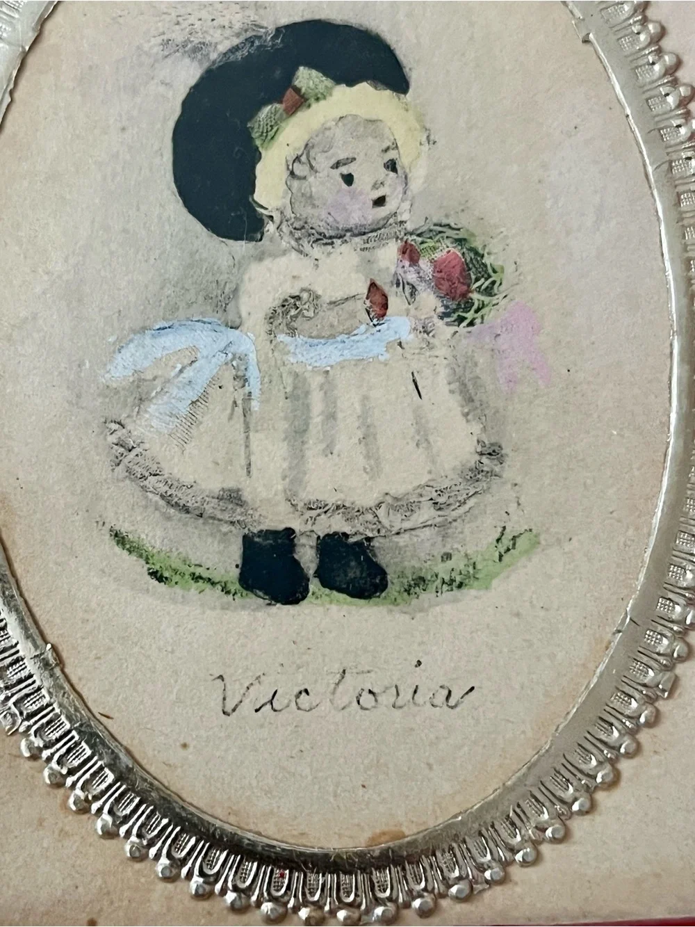 19th Century 4 Small Colors Children Portraits